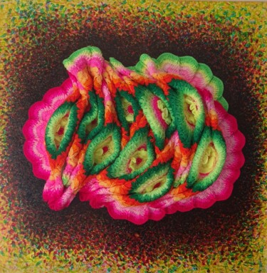 Textielkunst getiteld "sans titre" door Mingming, Origineel Kunstwerk, Textielvezel