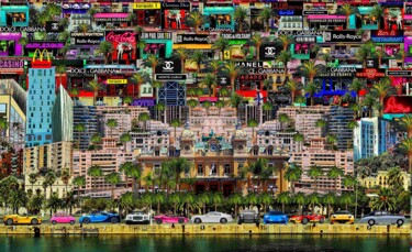 MONTECARLO live style "MONTECARLO live sty…" başlıklı Resim Gaudi .C tarafından, Orijinal sanat, Kâğıt