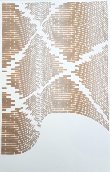 Printmaking titled "Mur 4" by Gaël  Darras, Original Artwork, Digital Print