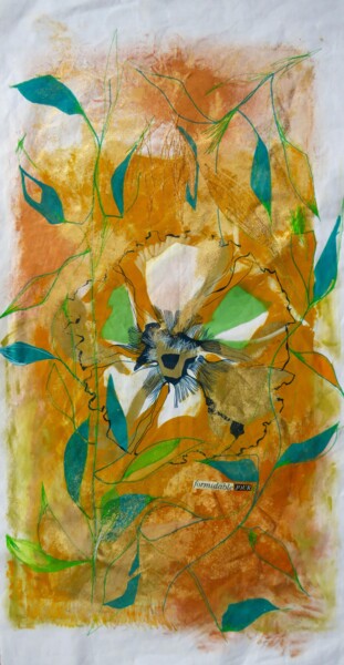 Collages getiteld " Formidable Jour" door Cécile Morillon, Origineel Kunstwerk, Acryl