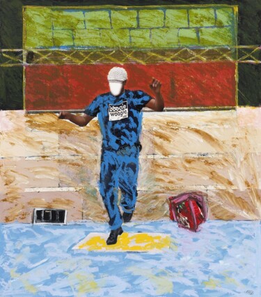 Painting titled "Boogie-woogie" by Modou Dieng Yacine, Original Artwork, Acrylic