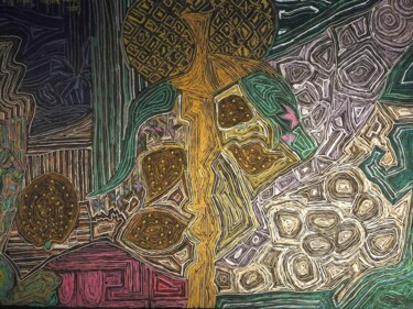 "Capri" başlıklı Resim Sophie Ong tarafından, Orijinal sanat, Tükenmez kalem