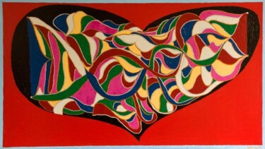 Painting titled "Where" by Sophie Ong, Original Artwork, Acrylic Mounted on Wood Panel
