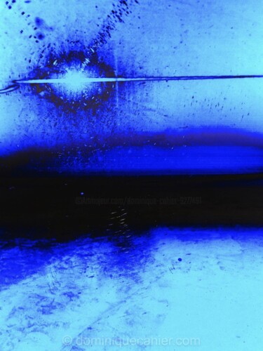 Fotografia zatytułowany „ABSTRACTION # 26 Bl…” autorstwa Dominique Cahier, Oryginalna praca, Papier