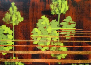 "L'arbre vert 2 (ave…" başlıklı Tablo Amélie Romet tarafından, Orijinal sanat, Akrilik