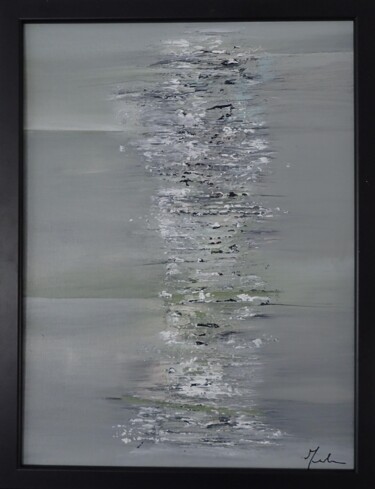 Peinture intitulée "Nuée grise" par Magali Martin, Œuvre d'art originale, Acrylique