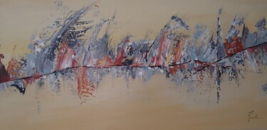 Peinture intitulée "Feu follet" par Magali Martin, Œuvre d'art originale, Acrylique