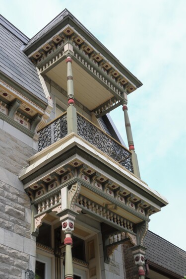 Fotografia intitulada "Montréal- Balcon et…" por Joseph Durocher, Obras de arte originais, Fotografia digital
