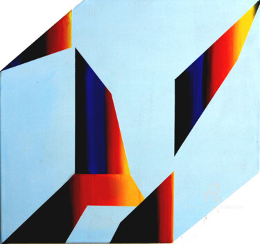 Painting titled " Gestalt, le cadre…" by Remi Delaplace, Original Artwork, Acrylic