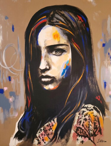 Peinture intitulée "Zoe" par Sébastien Klein, Œuvre d'art originale, Acrylique