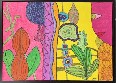 Peinture intitulée "Matrice" par Mab - Mona André Burato, Œuvre d'art originale, Acrylique