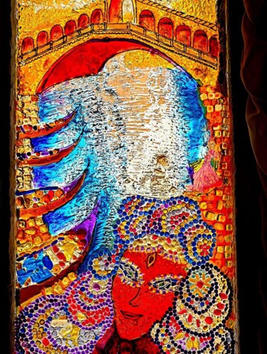 Peinture intitulée "VeniseMasque" par Danart, Œuvre d'art originale