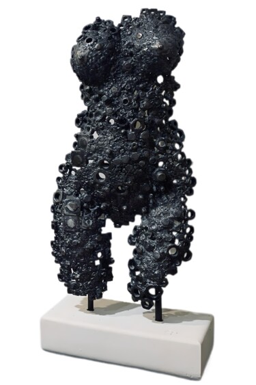 Sculpture titled "Lava body" by Christophe Milcent, Original Artwork, Stainless Steel