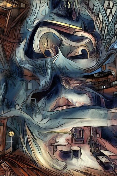 Peinture intitulée "OE84 - Création num…" par Lbdeb, Œuvre d'art originale, Aluminium