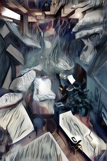 Peinture intitulée "OE71_V2 - Création…" par Lbdeb, Œuvre d'art originale, Aluminium