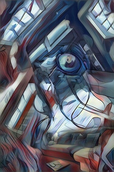 Peinture intitulée "OE7_V2 - Création n…" par Lbdeb, Œuvre d'art originale, Aluminium