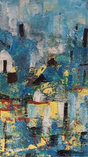 Pittura intitolato "Illusions..." da Eve Paradowski, Opera d'arte originale, Acrilico Montato su Telaio per barella in legno
