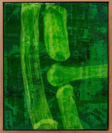 绘画 标题为“Green Dream” 由Kitikong Tilokwattanotai, 原创艺术品, 丙烯