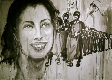 "Face FS Madonna ser…" başlıklı Resim Christophe Avella Bagur tarafından, Orijinal sanat, Mürekkep