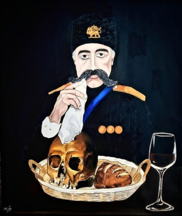 Painting titled "Festival of death" by Aziz Anzabi, Original Artwork, Ink