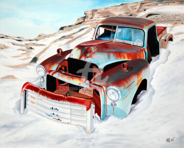 Painting titled "Génération petrole 3" by Jean-Jacques Venturini, Original Artwork, Oil