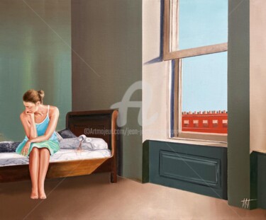 Pittura intitolato "Le café renversé" da Jean-Jacques Venturini, Opera d'arte originale, Olio
