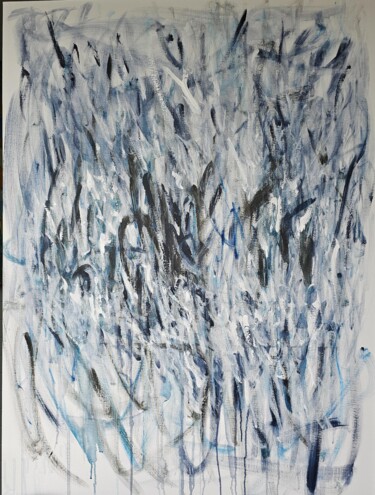 Painting titled "Eléments" by Monica Dehaeze , Original Artwork, Acrylic
