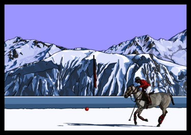 Arts numériques intitulée "neige polo" par Philippe Keat Chea Oum, Œuvre d'art originale