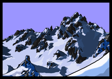 Arts numériques intitulée "Courchevel" par Philippe Keat Chea Oum, Œuvre d'art originale