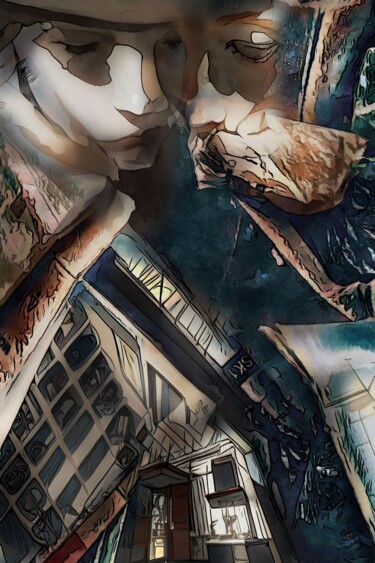 Peinture intitulée "OE28_V1" par Lbdeb, Œuvre d'art originale, Aluminium