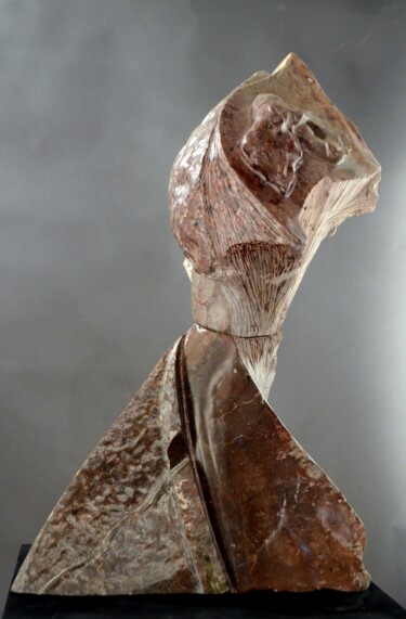 Sculpture titled "2016 . 71 Deux marb…" by Alain Despres, Original Artwork, Stone