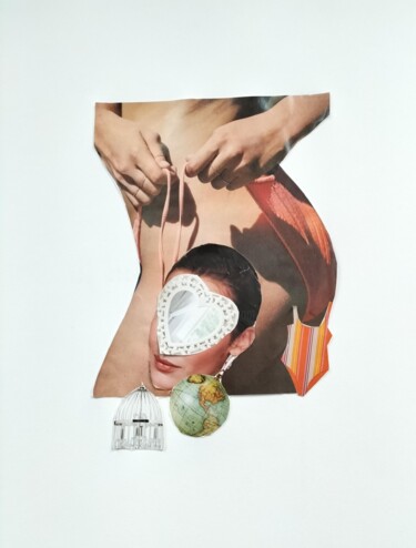 Collages titled "Sois sexy" by Lielie Sellier, Original Artwork, Collages