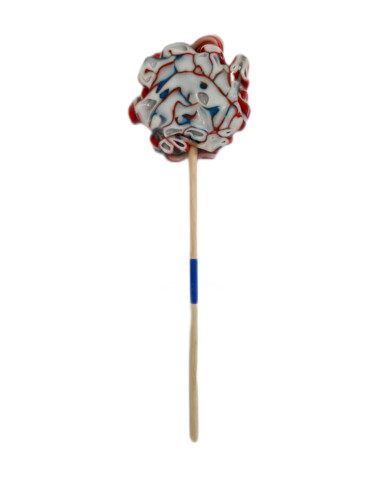 Sculpture intitulée "Lollipop Flower 1" par Audrey Steiner, Œuvre d'art originale, Bois
