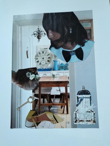 Collages titled "INJONCTIONS" by Lielie Sellier, Original Artwork, Collages