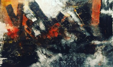 Painting titled "Ambiance industriel…" by Hervé Souffi, Original Artwork, Acrylic