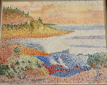 Painting titled "Le four des Maures…" by Pierre Willaume, Original Artwork, Fabric