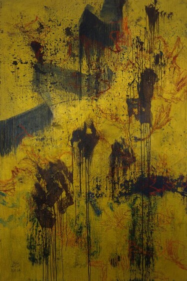 제목이 "Sans Titre"인 미술작품 Bernard Bonnet로, 원작, 기름
