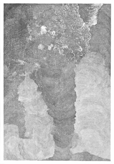 Dibujo titulada "Eruption de l'Etna,…" por Rebecca Brueder, Obra de arte original, Tinta