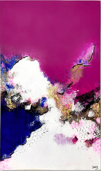 Painting titled "Janis" by Iris Arnaud, Original Artwork, Acrylic Mounted on Wood Stretcher frame