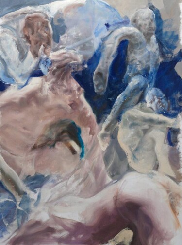 Painting titled "Proposal for Ambush " by Alin Bozibiciu, Original Artwork, Oil