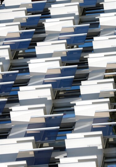 Photography titled "Pixels urbain" by José Bachir, Original Artwork, Digital Photography Mounted on Plexiglass