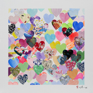 Collages titulada "Love will save natu…" por Xiaoyang Galas, Obra de arte original, Acrílico