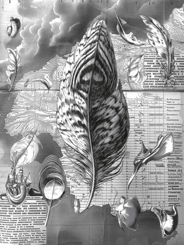Gravures & estampes intitulée "Mimèsis, Vol. 3 , N…" par Balthazar Convert, Œuvre d'art originale, Gravure