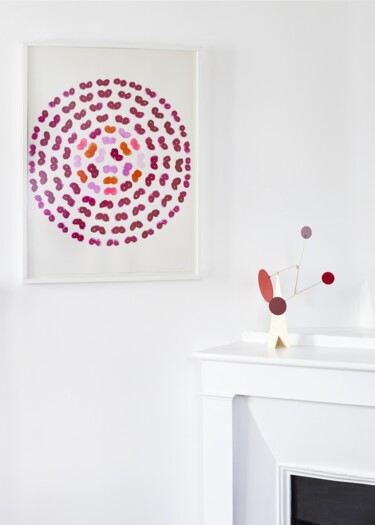 Drawing titled "Empreintes II" by Virginie Rasmont, Original Artwork, Ink