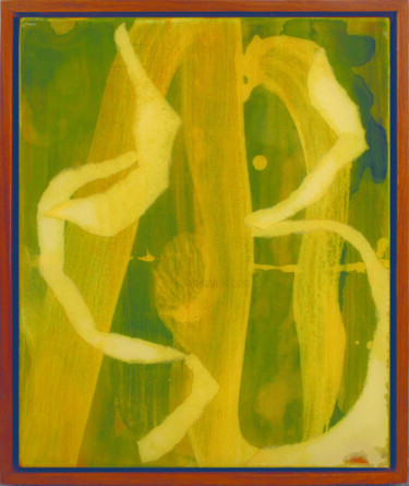 Collages intitolato "A big ribbon" da Kitikong Tilokwattanotai, Opera d'arte originale, Acrilico