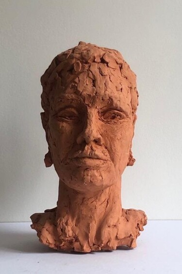 "la jeune métis" başlıklı Heykel Dominique Ganiage tarafından, Orijinal sanat, Kil