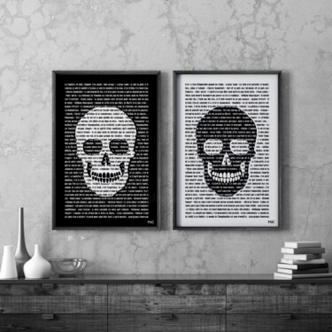 Digital Arts titled "Tête de Mots/Maux (…" by Monira Sophan De Cuadra (Msc), Original Artwork, Digital Print
