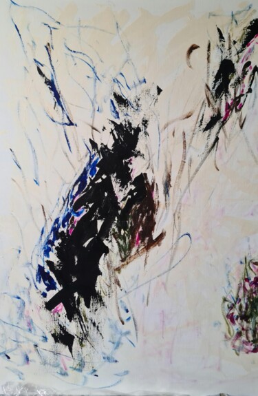 Peinture intitulée "Composition 2" par Monica Dehaeze , Œuvre d'art originale, Acrylique