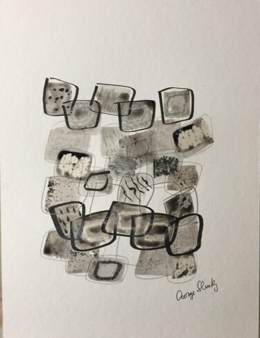 Disegno intitolato "Square Dancing-VI" da Pierre Bastaroli, Opera d'arte originale, Acrilico