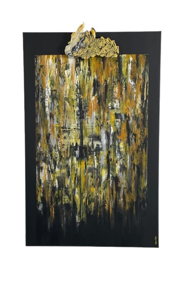 绘画 标题为“Symbiose (n°2)” 由Audrey Steiner, 原创艺术品, 丙烯 安装在木质担架架上